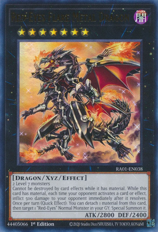 Red-Eyes Flare Metal Dragon [RA01-EN038] Ultra Rare | Gam3 Escape