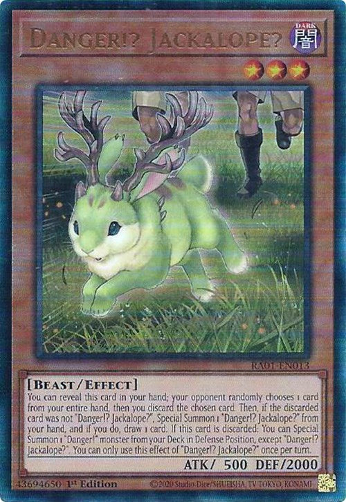 Danger!? Jackalope? [RA01-EN013] Prismatic Ultimate Rare | Gam3 Escape