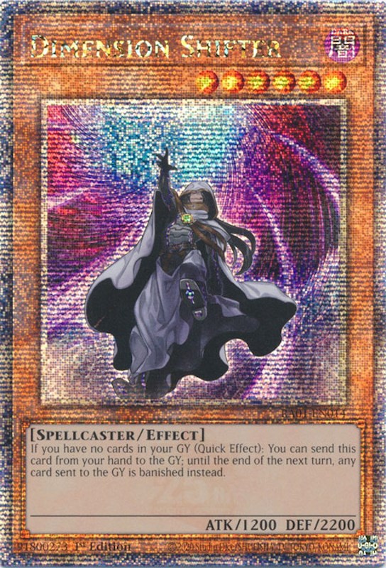 Dimension Shifter [RA01-EN014] Quarter Century Secret Rare | Gam3 Escape