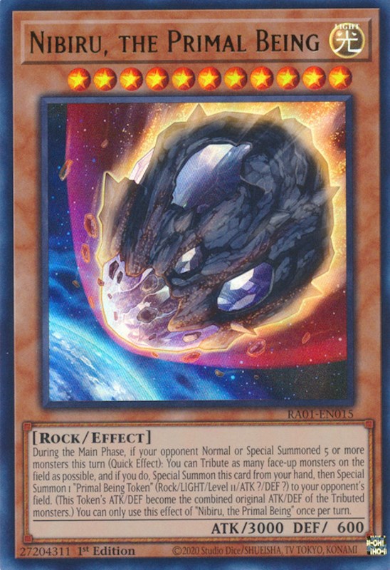 Nibiru, the Primal Being [RA01-EN015] Ultra Rare | Gam3 Escape