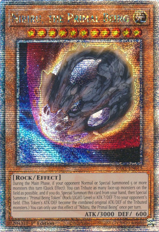 Nibiru, the Primal Being [RA01-EN015] Quarter Century Secret Rare | Gam3 Escape