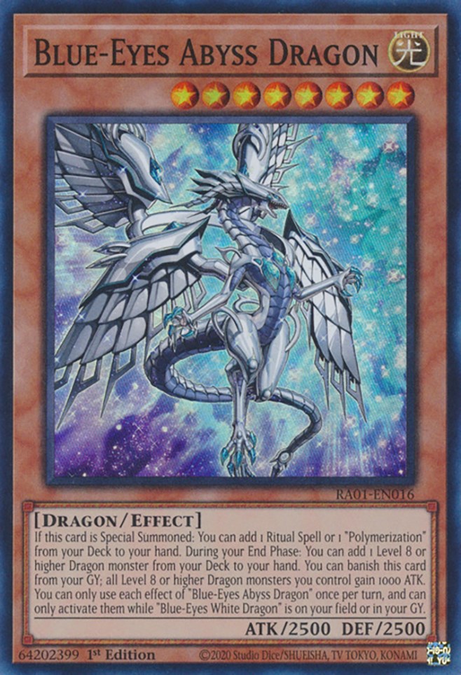 Blue-Eyes Abyss Dragon [RA01-EN016] Super Rare | Gam3 Escape