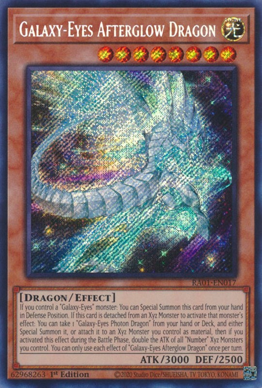 Galaxy-Eyes Afterglow Dragon [RA01-EN017] Secret Rare | Gam3 Escape