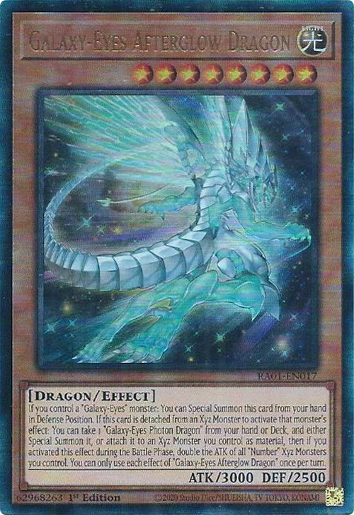 Galaxy-Eyes Afterglow Dragon [RA01-EN017] Prismatic Ultimate Rare | Gam3 Escape