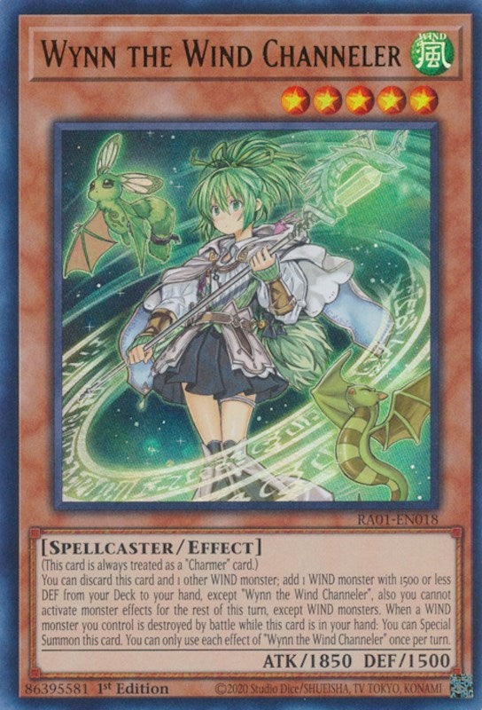 Wynn the Wind Channeler [RA01-EN018] Ultra Rare | Gam3 Escape