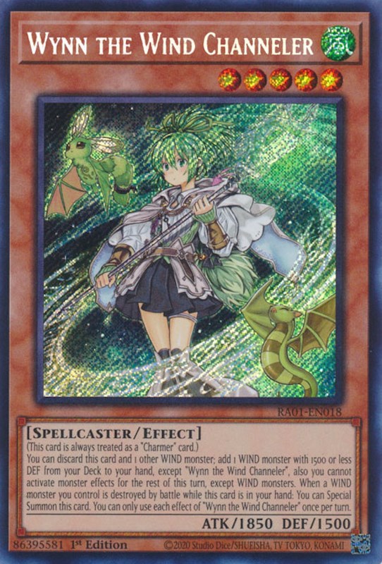 Wynn the Wind Channeler [RA01-EN018] Secret Rare | Gam3 Escape