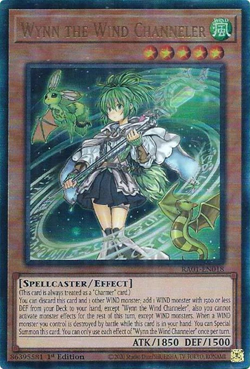 Wynn the Wind Channeler [RA01-EN018] Prismatic Ultimate Rare | Gam3 Escape