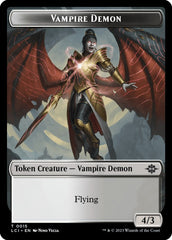 Vampire // Vampire Demon Double-Sided Token [The Lost Caverns of Ixalan Tokens] | Gam3 Escape