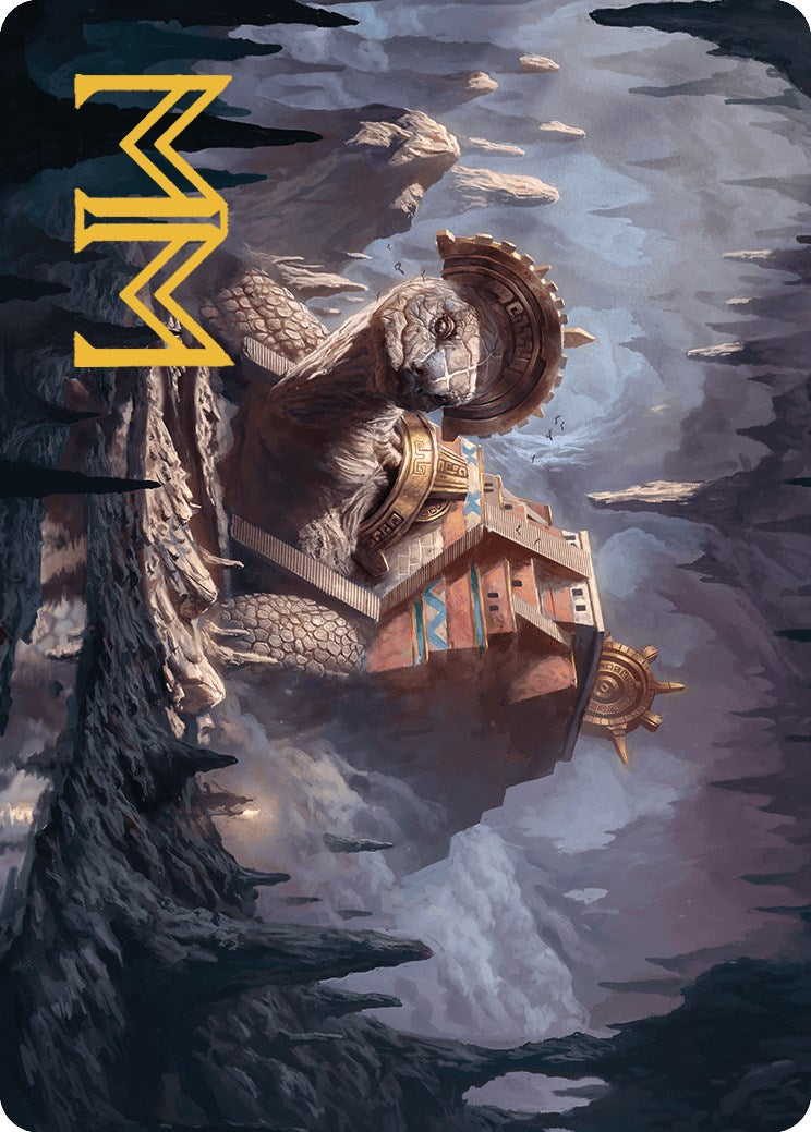 Bedrock Tortoise Art Card (Gold-Stamped Signature) [The Lost Caverns of Ixalan Art Series] | Gam3 Escape