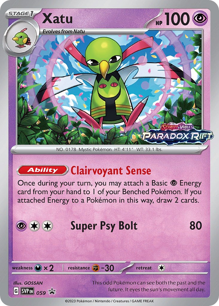 Xatu (059) [Scarlet & Violet: Black Star Promos] | Gam3 Escape