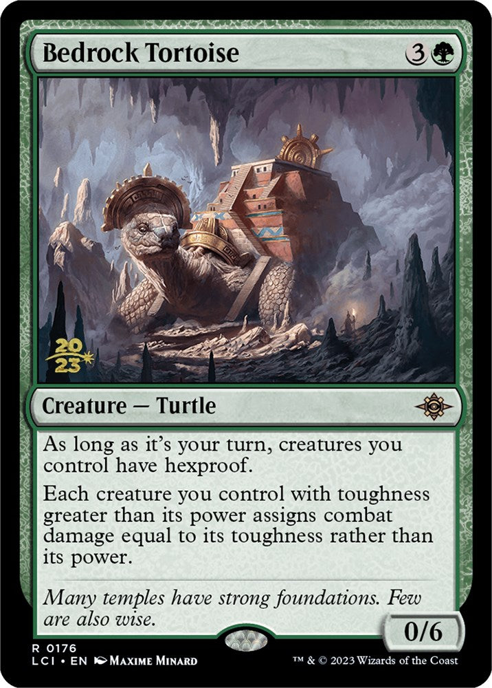 Bedrock Tortoise [The Lost Caverns of Ixalan Prerelease Cards] | Gam3 Escape