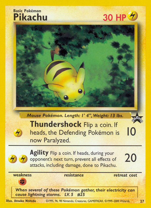 Pikachu (27) [Wizards of the Coast: Black Star Promos] | Gam3 Escape