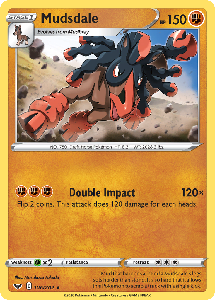 Mudsdale (106/202) [Sword & Shield: Base Set] | Gam3 Escape