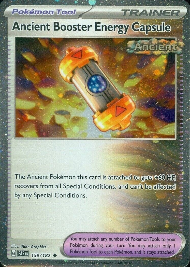 Ancient Booster Energy Capsule (159/182) (Cosmos Holo) [Scarlet & Violet: Paradox Rift] | Gam3 Escape