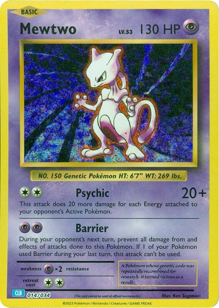 Mewtwo [Trading Card Game Classic] | Gam3 Escape