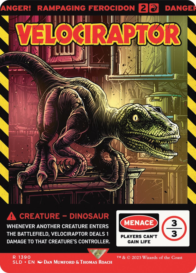 Velociraptor - Rampaging Ferocidon [Secret Lair Drop Series] | Gam3 Escape