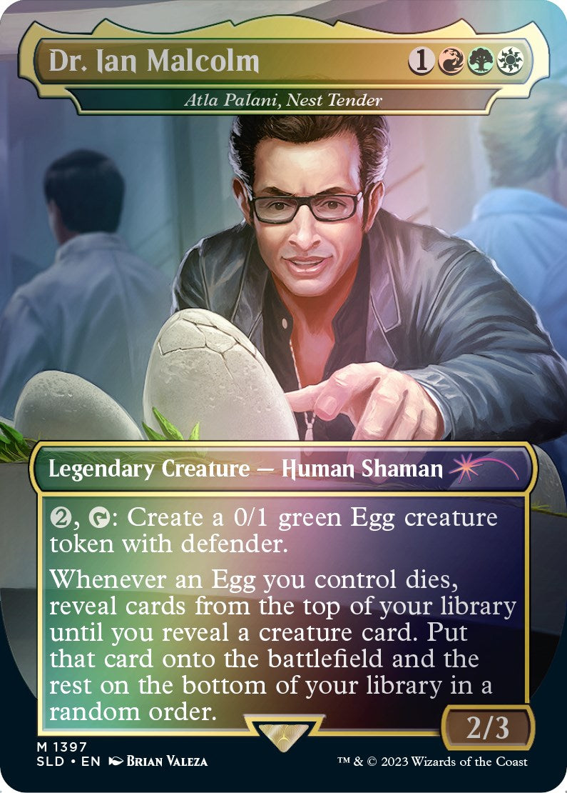 Dr. Ian Malcolm - Atla Palani, Nest Tender (Rainbow Foil) [Secret Lair Drop Series] | Gam3 Escape