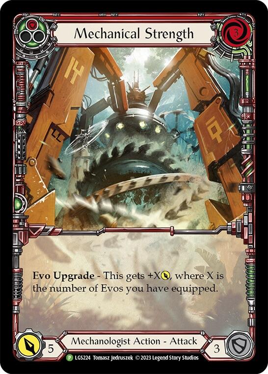 Mechanical Strength (Red) [LGS224] (Promo)  Rainbow Foil | Gam3 Escape