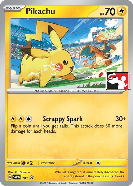 Pikachu (101) (Play Pokemon Promo) [League & Championship Cards] | Gam3 Escape