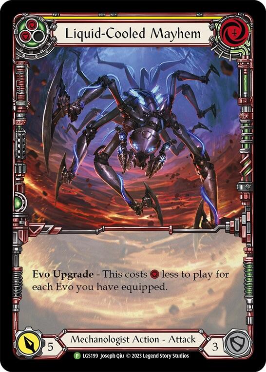 Liquid-Cooled Mayhem (Yellow) [LGS199] (Promo)  Rainbow Foil | Gam3 Escape