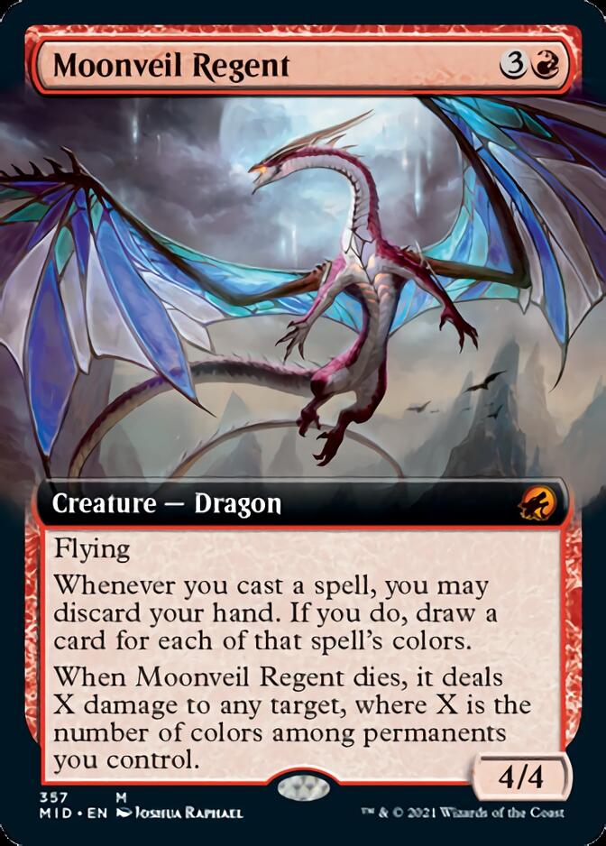 Moonveil Regent (Extended Art) [Innistrad: Midnight Hunt] | Gam3 Escape