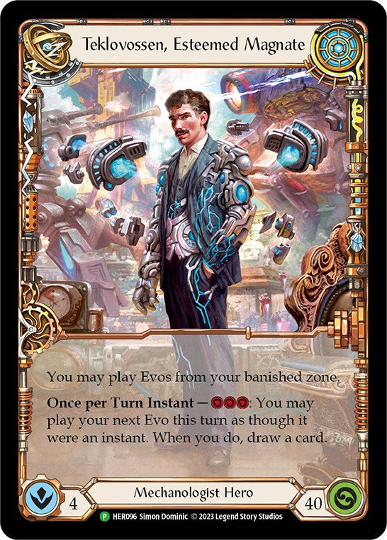 Teklovossen, Esteemed Magnate [HER096] (Promo)  Rainbow Foil | Gam3 Escape