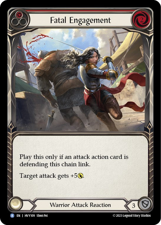 Fatal Engagement (Red) [HVY109] (Heavy Hitters)  Rainbow Foil | Gam3 Escape