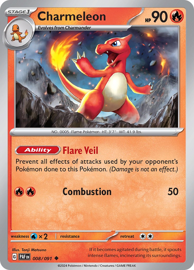 Charmeleon (008/091) [Scarlet & Violet: Paldean Fates] | Gam3 Escape