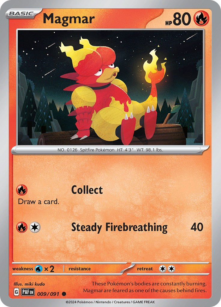 Magmar (009/091) [Scarlet & Violet: Paldean Fates] | Gam3 Escape