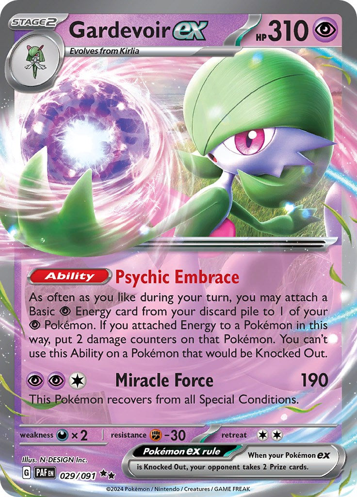 Gardevoir ex (029/091) [Scarlet & Violet: Paldean Fates] | Gam3 Escape