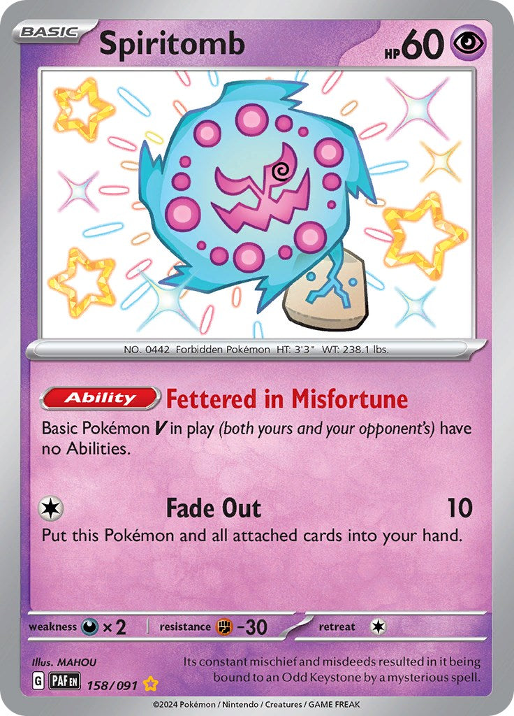 Spiritomb (158/091) [Scarlet & Violet: Paldean Fates] | Gam3 Escape