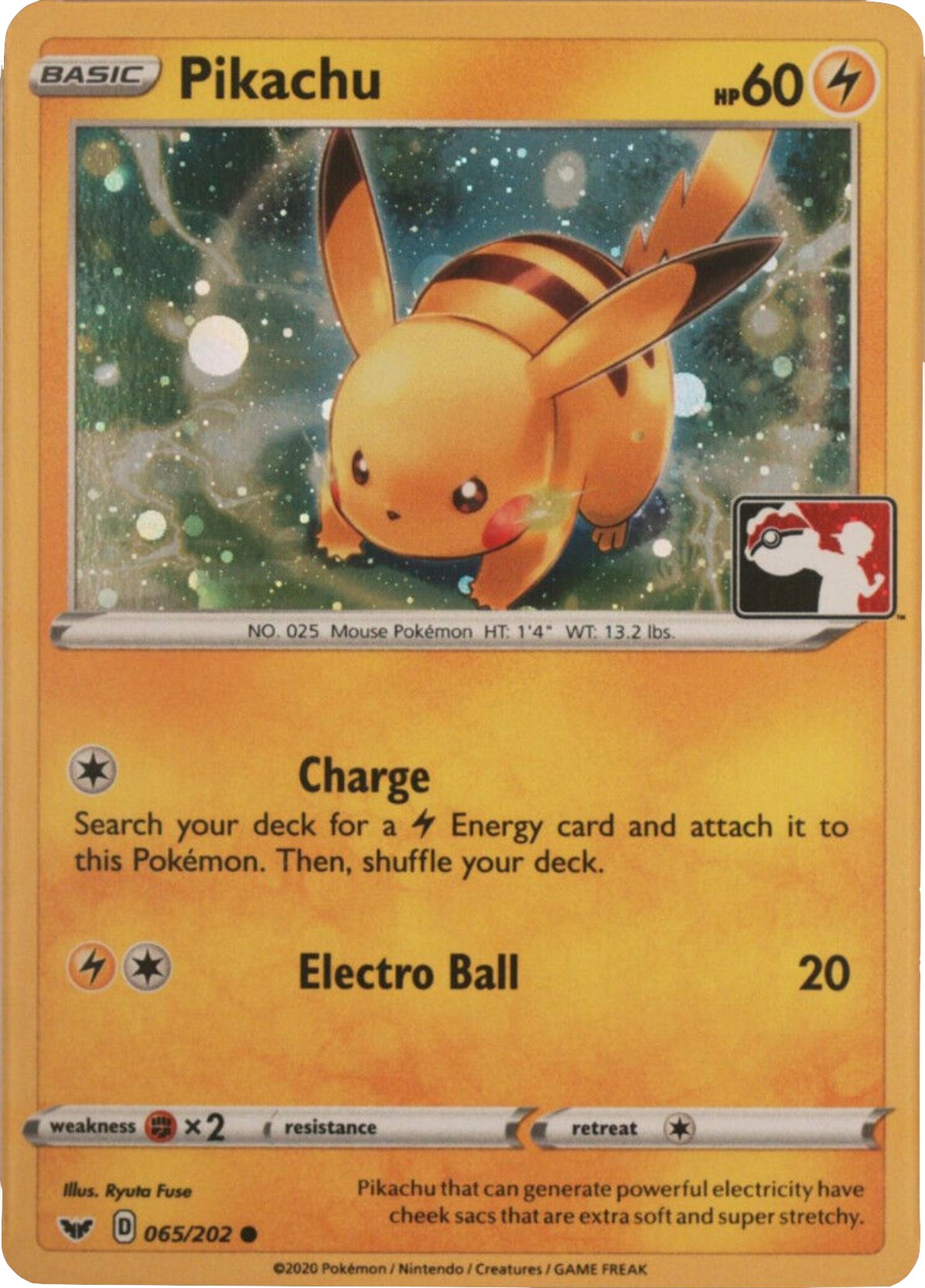 Pikachu (065/202) (Cosmos Holo) [League & Championship Cards] | Gam3 Escape