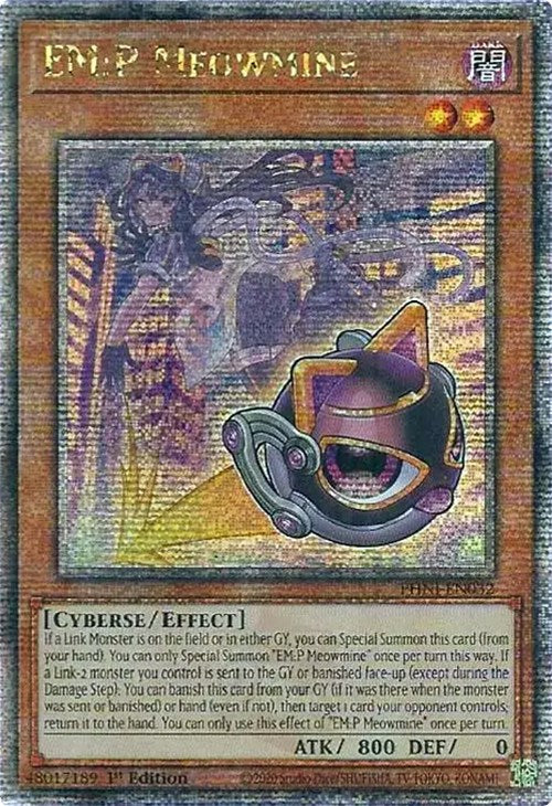 EM:P Meowmine [PHNI-EN032] Quarter Century Secret Rare | Gam3 Escape