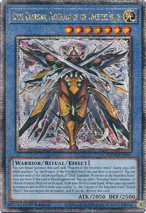 Skull Guardian, Protector of the Voiceless Voice [PHNI-EN037] Quarter Century Secret Rare | Gam3 Escape