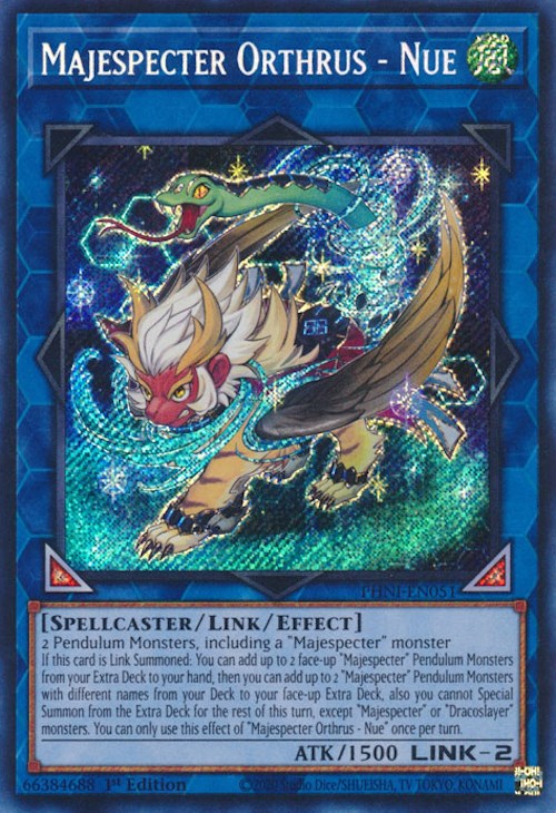 Majespecter Orthrus - Nue [PHNI-EN051] Secret Rare | Gam3 Escape