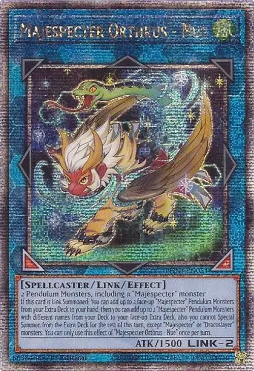 Majespecter Orthrus - Nue [PHNI-EN051] Quarter Century Secret Rare | Gam3 Escape