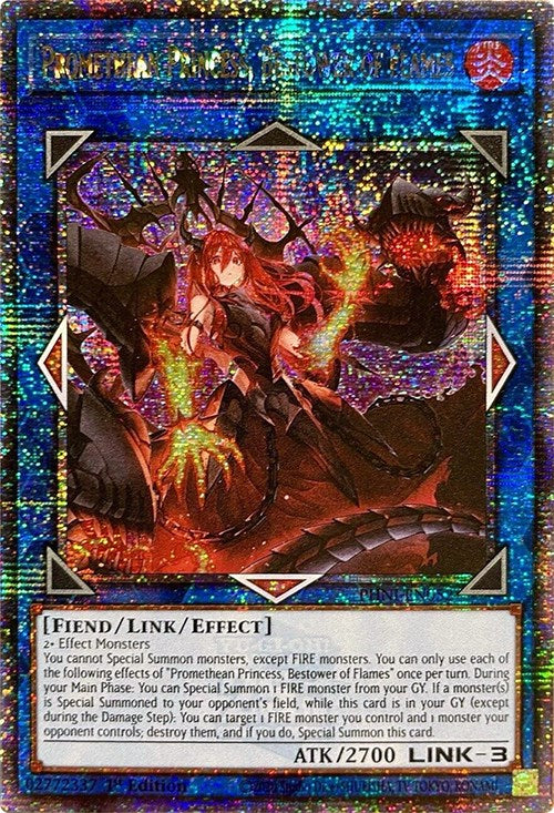 Promethean Princess, Bestower of Flames [PHNI-EN052] Quarter Century Secret Rare | Gam3 Escape