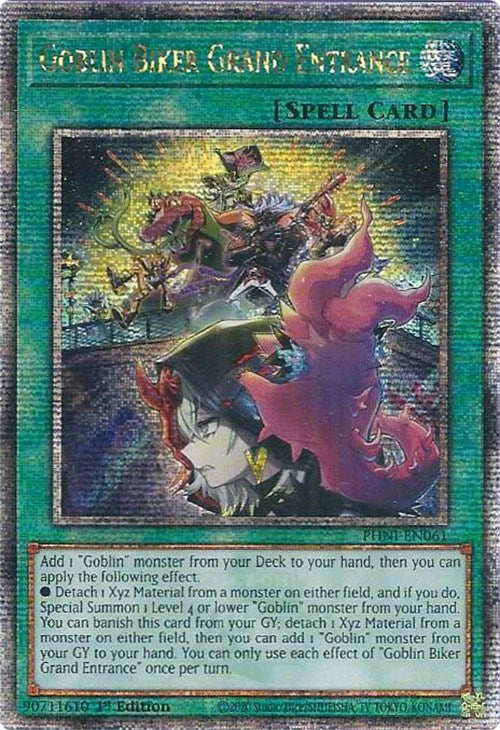 Goblin Biker Grand Entrance [PHNI-EN061] Quarter Century Secret Rare | Gam3 Escape