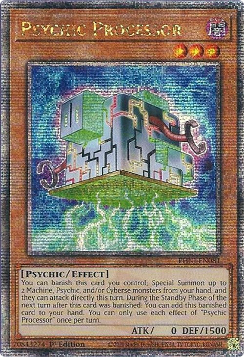 Psychic Processor [PHNI-EN081] Quarter Century Secret Rare | Gam3 Escape