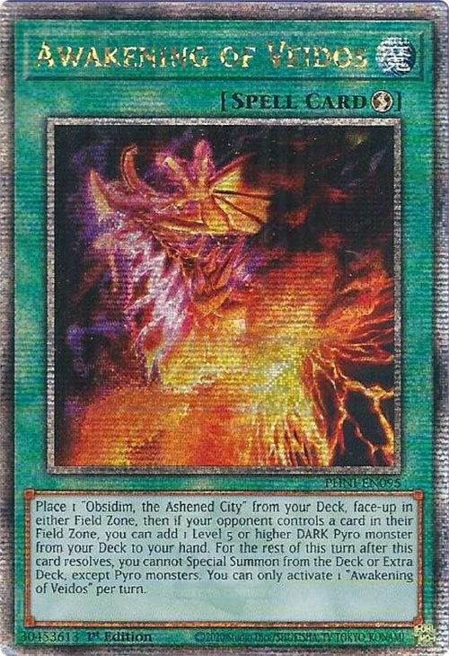 Awakening of Veidos [PHNI-EN095] Quarter Century Secret Rare | Gam3 Escape