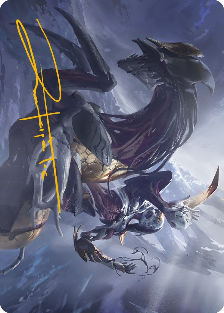 Ria Ivor, Bane of Bladehold Art Card (Gold-Stamped Signature) [Phyrexia: All Will Be One Art Series] | Gam3 Escape