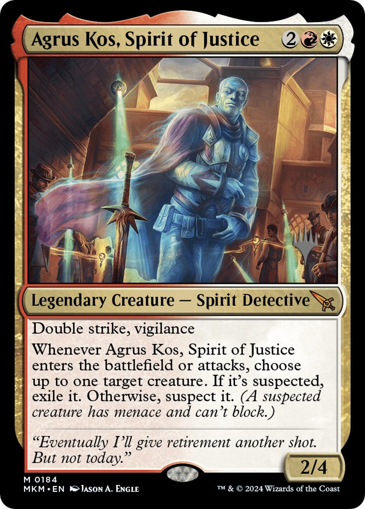 Agrus Kos, Spirit of Justice (Promo Pack) [Murders at Karlov Manor Promos] | Gam3 Escape