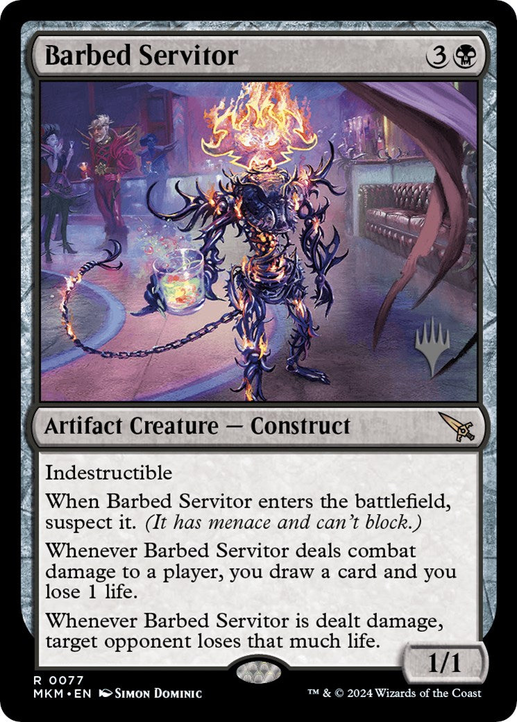 Barbed Servitor (Promo Pack) [Murders at Karlov Manor Promos] | Gam3 Escape