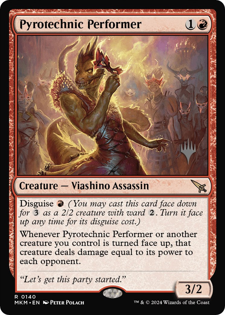 Pyrotechnic Performer (Promo Pack) [Murders at Karlov Manor Promos] | Gam3 Escape