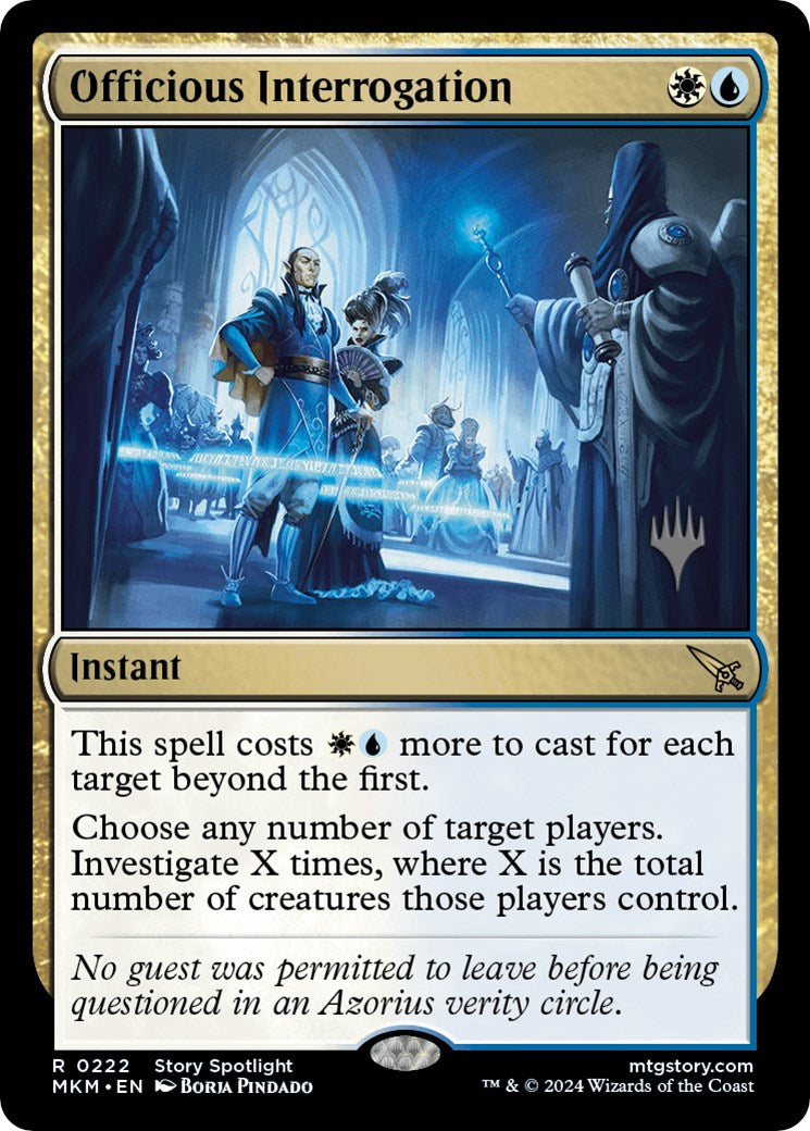Officious Interrogation (Promo Pack) [Murders at Karlov Manor Promos] | Gam3 Escape