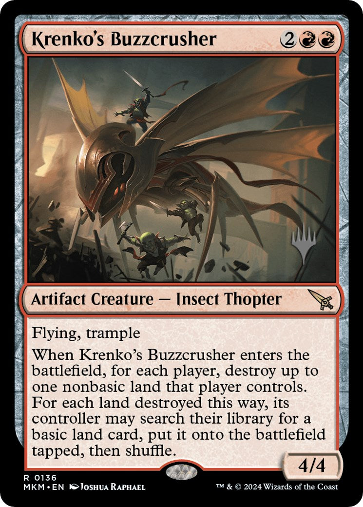 Krenko's Buzzcrusher (Promo Pack) [Murders at Karlov Manor Promos] | Gam3 Escape