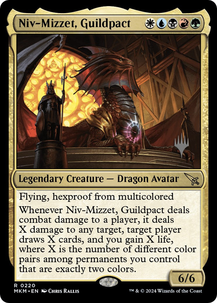 Niv-Mizzet, Guildpact (Promo Pack) [Murders at Karlov Manor Promos] | Gam3 Escape