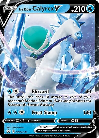 Ice Rider Calyrex V (SWSH130) [Sword & Shield: Black Star Promos] | Gam3 Escape