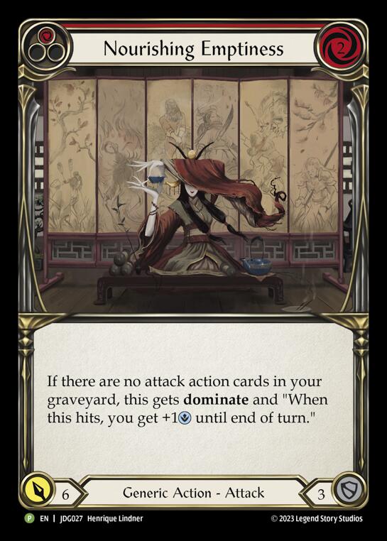 Nourishing Emptiness (Red) [JDG027] (Promo)  Cold Foil | Gam3 Escape