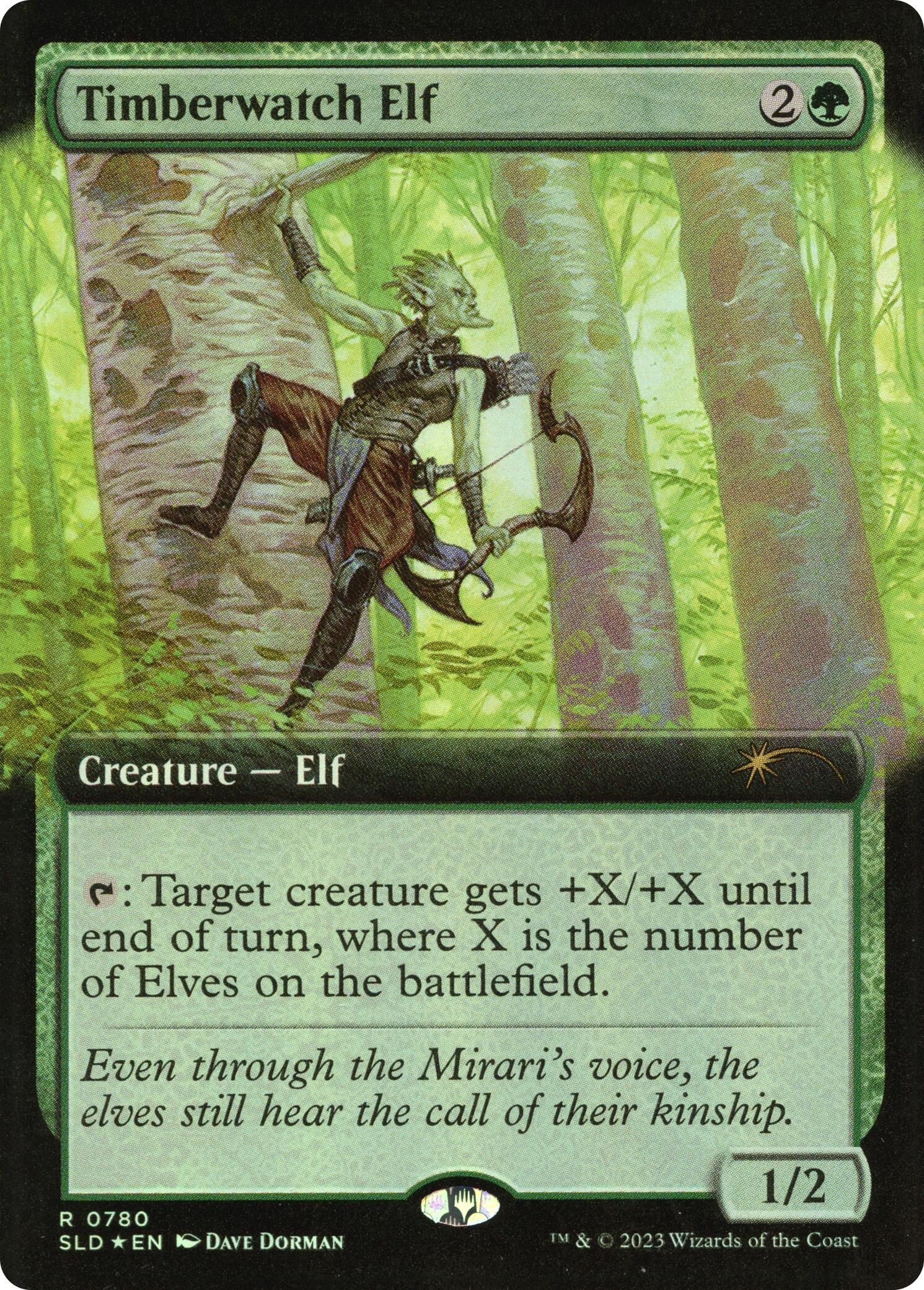 Timberwatch Elf (Extended Art) [Secret Lair Drop Series] | Gam3 Escape